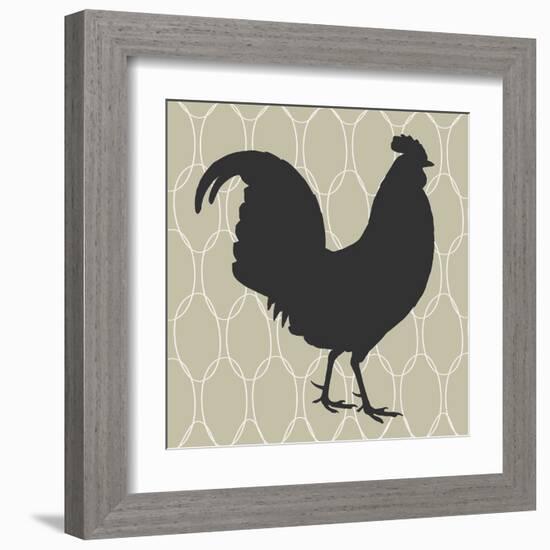 Cock-a-doodle-doo-Sabine Berg-Framed Art Print