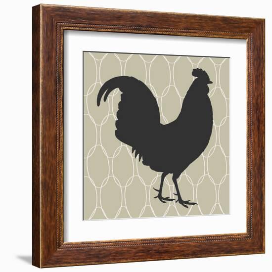 Cock-a-doodle-doo-Sabine Berg-Framed Art Print