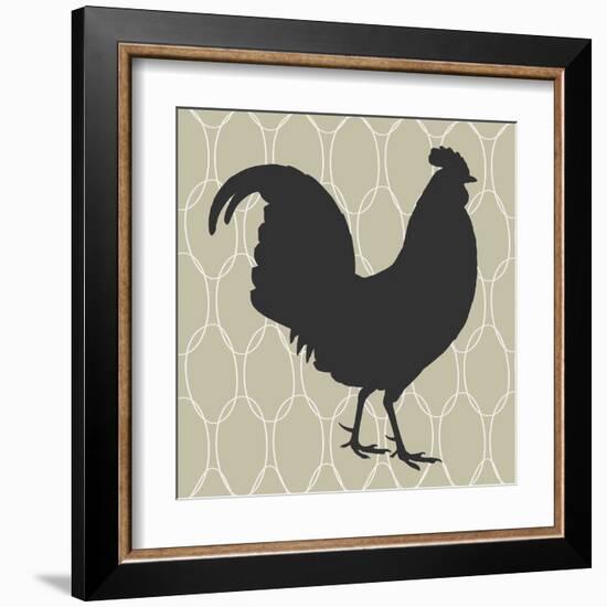 Cock-a-doodle-doo-Sabine Berg-Framed Art Print