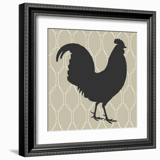 Cock-a-doodle-doo-Sabine Berg-Framed Art Print