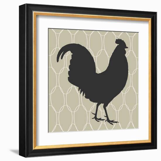 Cock-a-doodle-doo-Sabine Berg-Framed Art Print