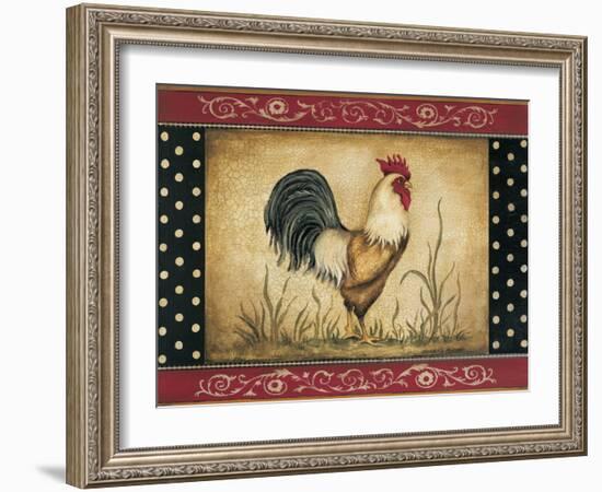 Cock-a-Doodle-Doo-Kimberly Poloson-Framed Art Print