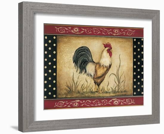 Cock-a-Doodle-Doo-Kimberly Poloson-Framed Art Print