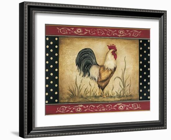 Cock-a-Doodle-Doo-Kimberly Poloson-Framed Art Print