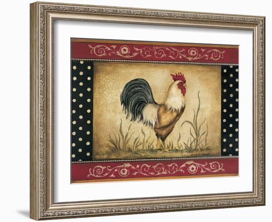 Cock-a-doodle-doo-Kimberly Poloson-Framed Art Print