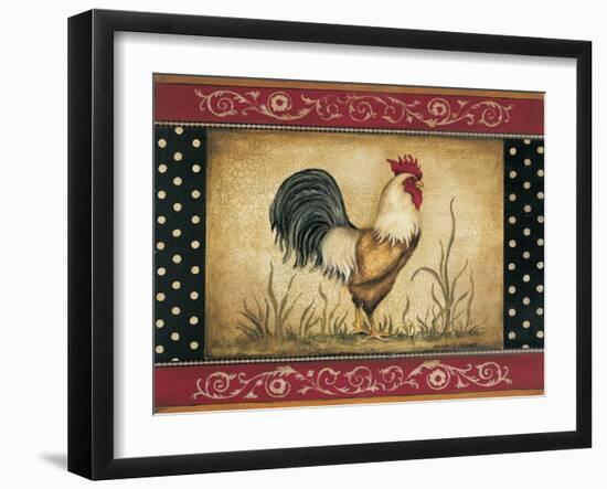 Cock-a-doodle-doo-Kimberly Poloson-Framed Art Print