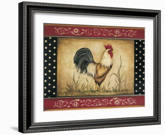 Cock-a-doodle-doo-Kimberly Poloson-Framed Art Print