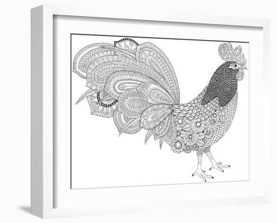 Cock-a-Doodle-Hello Angel-Framed Giclee Print