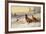 Cock and Hen Pheasant in the Snow-Archibald Thorburn-Framed Premium Giclee Print