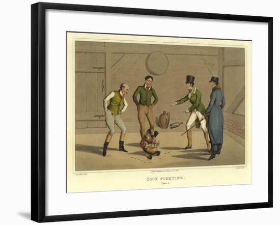 Cock Fighting-Henry Thomas Alken-Framed Giclee Print