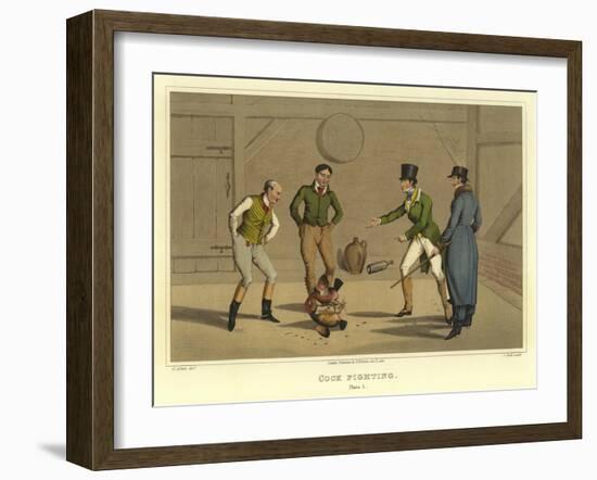 Cock Fighting-Henry Thomas Alken-Framed Giclee Print