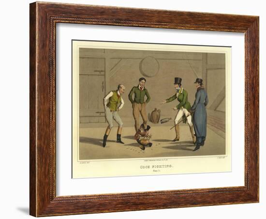 Cock Fighting-Henry Thomas Alken-Framed Giclee Print