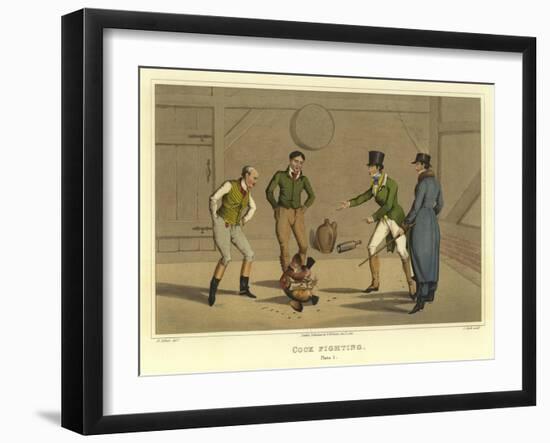 Cock Fighting-Henry Thomas Alken-Framed Giclee Print