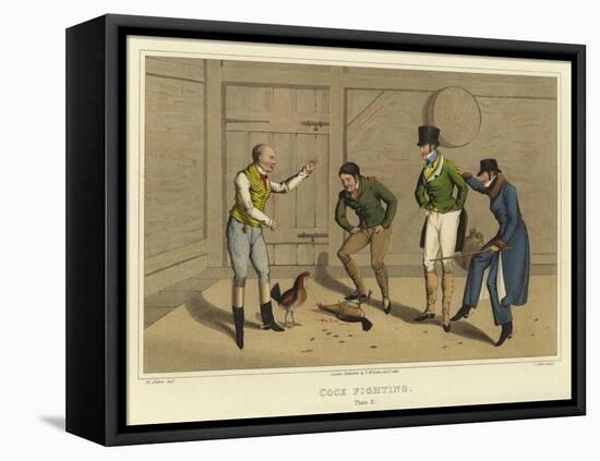 Cock Fighting-Henry Thomas Alken-Framed Premier Image Canvas