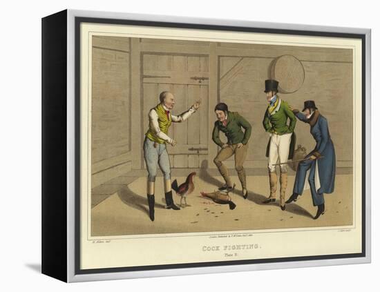 Cock Fighting-Henry Thomas Alken-Framed Premier Image Canvas