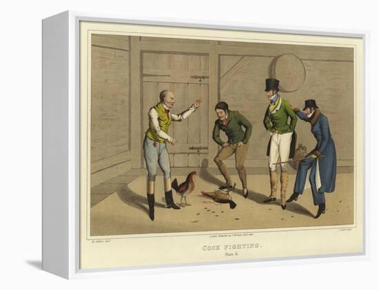 Cock Fighting-Henry Thomas Alken-Framed Premier Image Canvas