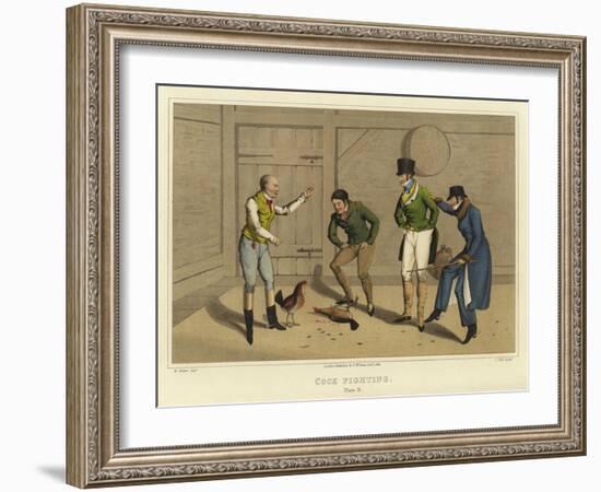 Cock Fighting-Henry Thomas Alken-Framed Giclee Print