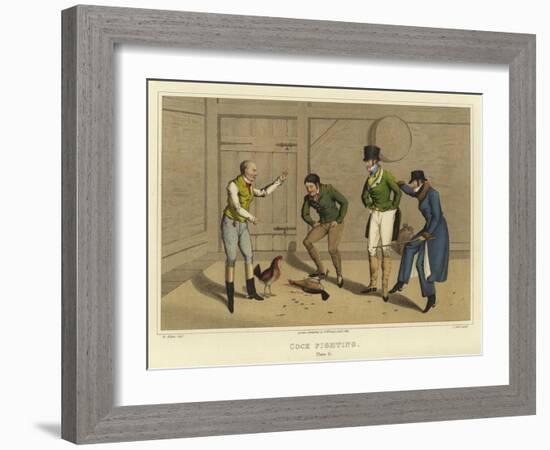 Cock Fighting-Henry Thomas Alken-Framed Giclee Print