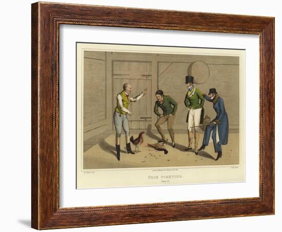 Cock Fighting-Henry Thomas Alken-Framed Giclee Print