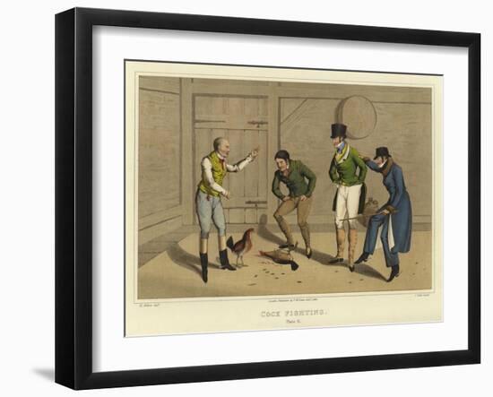 Cock Fighting-Henry Thomas Alken-Framed Giclee Print