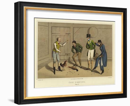 Cock Fighting-Henry Thomas Alken-Framed Giclee Print