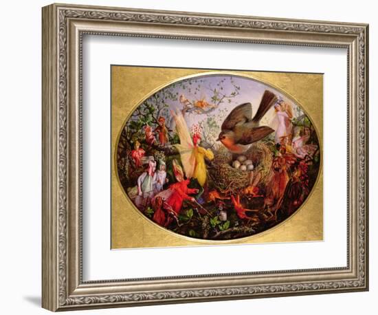 Cock Robin Defending His Nest-John Anster Fitzgerald-Framed Giclee Print