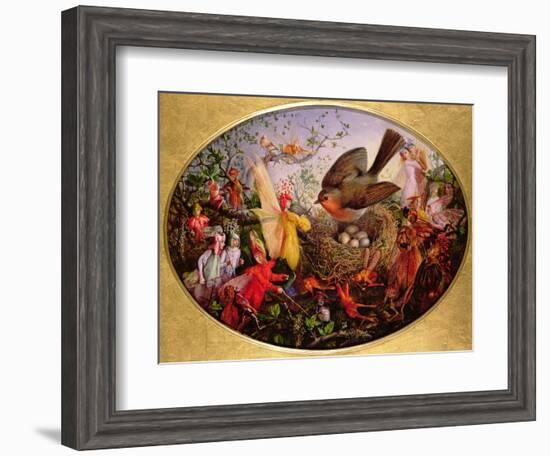 Cock Robin Defending His Nest-John Anster Fitzgerald-Framed Giclee Print