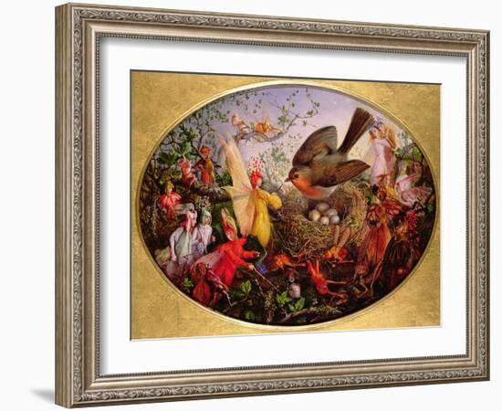 Cock Robin Defending His Nest-John Anster Fitzgerald-Framed Giclee Print