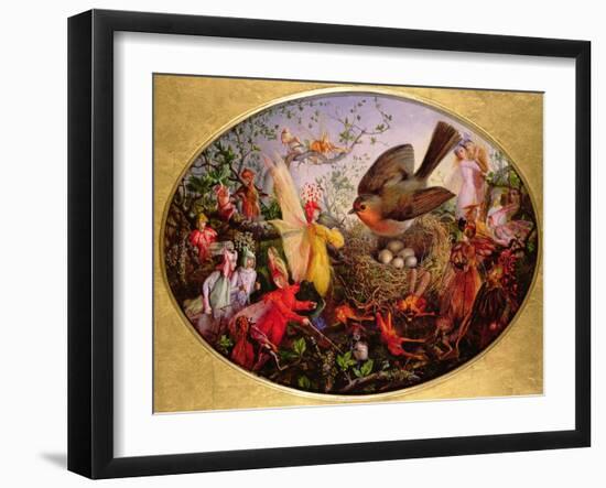 Cock Robin Defending His Nest-John Anster Fitzgerald-Framed Giclee Print