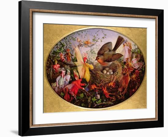 Cock Robin Defending His Nest-John Anster Fitzgerald-Framed Giclee Print