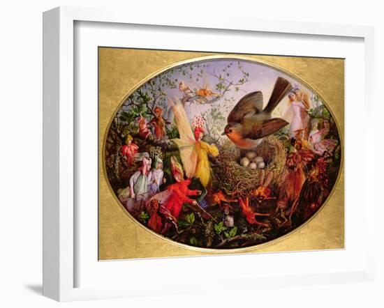 Cock Robin Defending His Nest-John Anster Fitzgerald-Framed Giclee Print