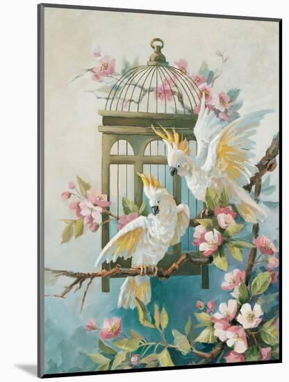 Cockatoo and Blossoms-unknown Johnston-Mounted Art Print