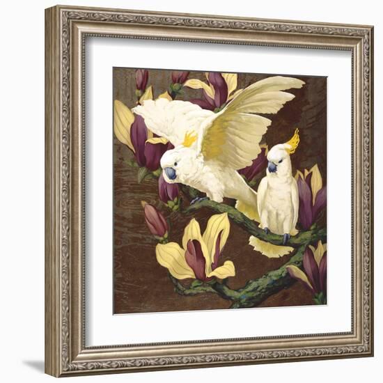 Cockatoos on Copa De Oro-Jesse Arms Botke-Framed Art Print