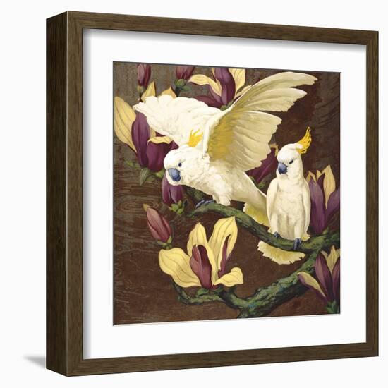 Cockatoos on Copa De Oro-Jesse Arms Botke-Framed Art Print