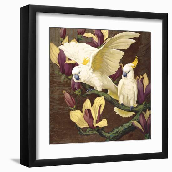 Cockatoos on Copa De Oro-Jesse Arms Botke-Framed Art Print