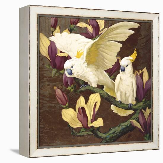 Cockatoos on Copa De Oro-Jesse Arms Botke-Framed Stretched Canvas