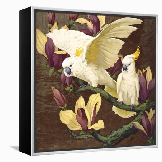 Cockatoos on Copa De Oro-Jesse Arms Botke-Framed Stretched Canvas