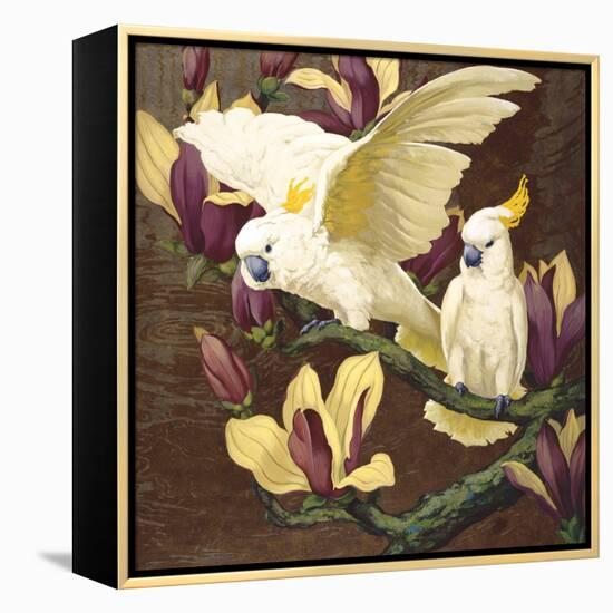 Cockatoos on Copa De Oro-Jesse Arms Botke-Framed Stretched Canvas