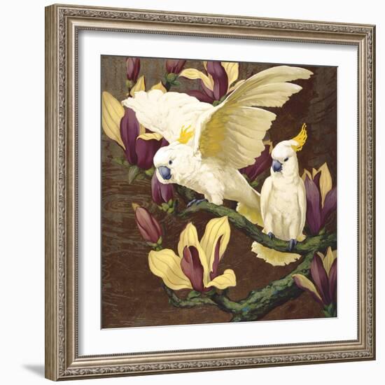 Cockatoos on Copa De Oro-Jesse Arms Botke-Framed Art Print