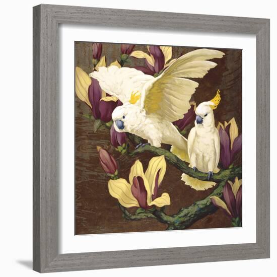 Cockatoos on Copa De Oro-Jesse Arms Botke-Framed Art Print