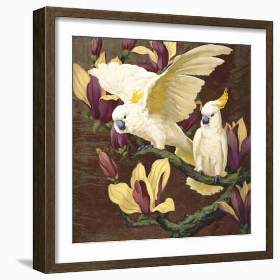 Cockatoos on Copa De Oro-Jesse Arms Botke-Framed Art Print