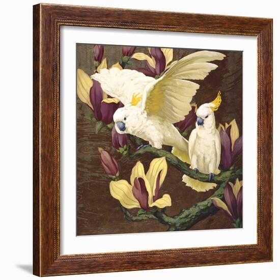 Cockatoos on Copa De Oro-Jesse Arms Botke-Framed Art Print