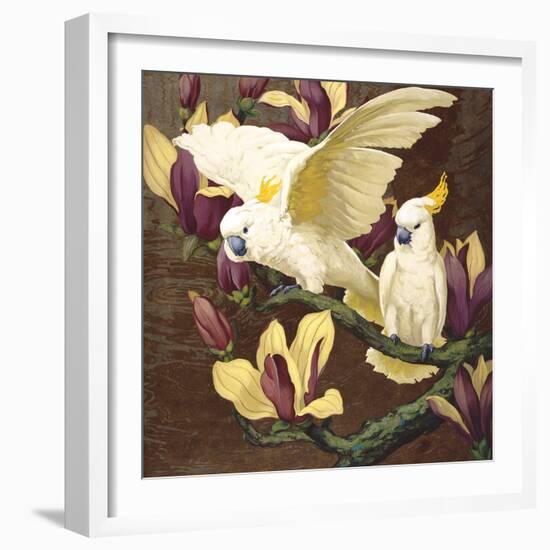 Cockatoos on Copa De Oro-Jesse Arms Botke-Framed Art Print