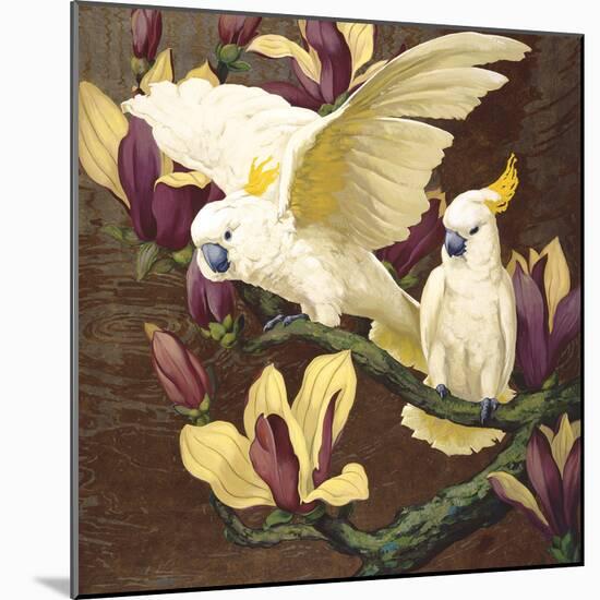 Cockatoos on Copa De Oro-Jesse Arms Botke-Mounted Art Print