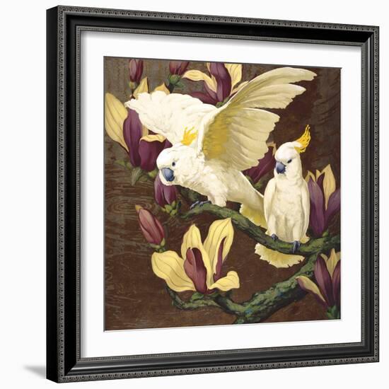 Cockatoos on Copa De Oro-Jesse Arms Botke-Framed Art Print