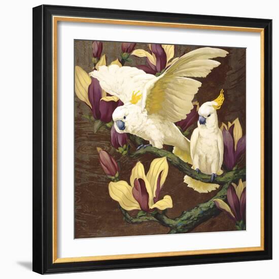 Cockatoos on Copa De Oro-Jesse Arms Botke-Framed Art Print