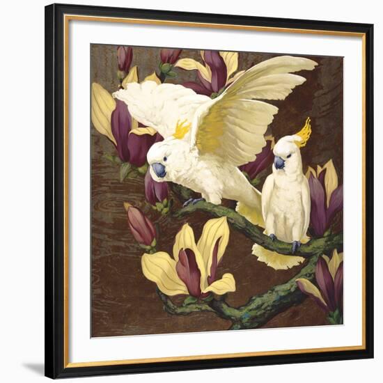 Cockatoos on Copa De Oro-Jesse Arms Botke-Framed Art Print