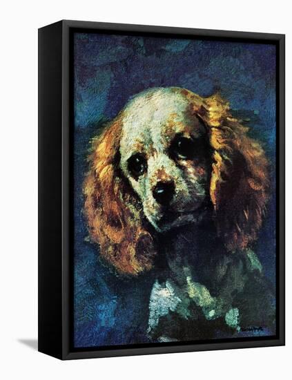 "Cocker Spaniel," March 1, 1975-L. Mayer-Framed Premier Image Canvas