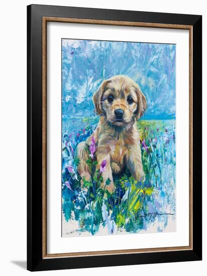 Cocker Spaniel Puppy Love-Lucy P. McTier-Framed Giclee Print