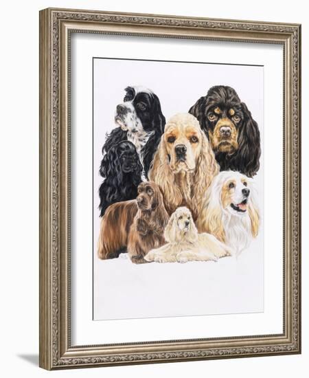 Cocker Spaniel-Barbara Keith-Framed Giclee Print